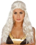 Peruka damska Długie białe loki. Idealna dla damy dworu, wróżki, rusałki