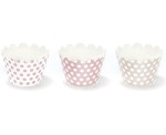Papilotki na muffinki Sweet Dots - Różowe Grochy, 6 szt.