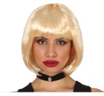 Peruka damska bob z grzywką, blond