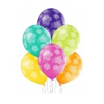 Balony w hawajskie kwiaty, Hibiskus 6 szt.