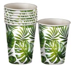Kubeczki hawajskie w Tropikalne Liście (6 szt.)