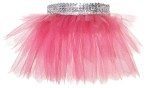 Spódnica baletowa TUTU, tiulowa z cekinami i brokatem: różowa